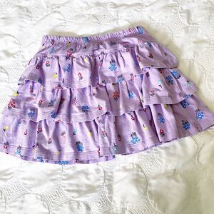 Hanna Andersson Purple Floral Skort Girls 10